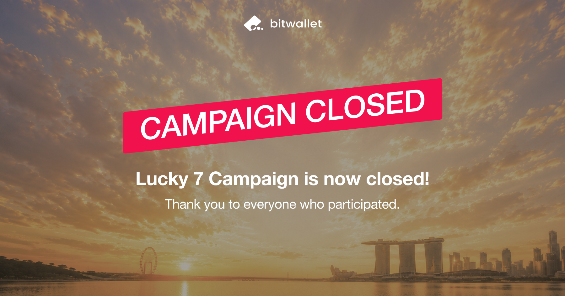 bitwallet Lucky 7 Campaign